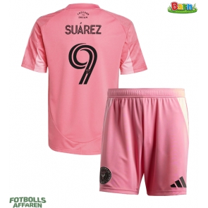 Inter Miami Luis Suarez #9 Hemmaställ Barn 2025-26 Kortärmad (+ Korta byxor)
